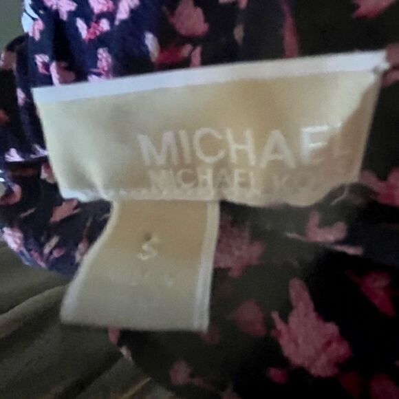 Michael Kors Floral Off-Shoulder Blouse - Black and Pink - Picture 6 of 9